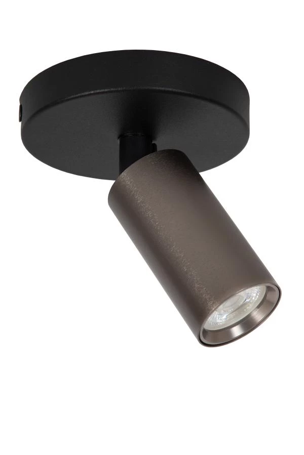 Lucide RITMO - Ceiling spotlight - Ø 10 cm - 1xGU10 (MR11) - Coffee - turned off